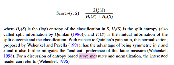 分类的score